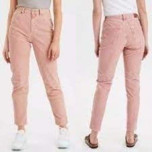 American Eagle Pink Corduroy Pants
